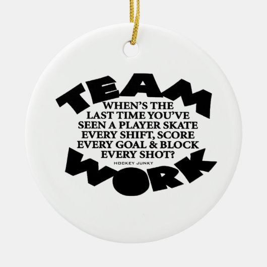TEAMWORK KERAMISCH ORNAMENT (Voorkant)