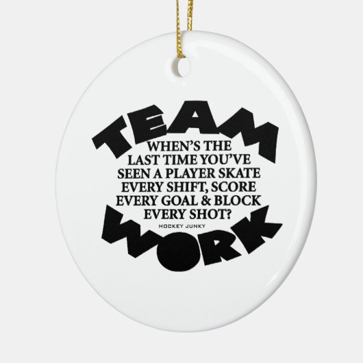 TEAMWORK KERAMISCH ORNAMENT (Links)