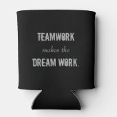 Teamwork maakt de Dreamwork kan Blikjeskoeler (Achterkant)