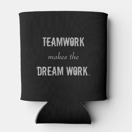 Teamwork maakt de Dreamwork kan Blikjeskoeler (Achterkant)