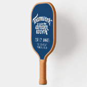 Teamwork maakt de droom blauw tot werk pickleball paddle (Links)