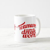 Teamwork maakt de droom mok (Voorkant rechts)