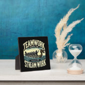 Teamwork maakt de stream werk, Dragon Boat Racing Fotoplaat (Insitu)