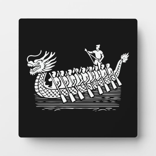 Teamwork maakt de stream werk, Dragon Boat Racing Fotoplaat (Voorkant)