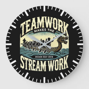 Teamwork maakt de stream werk, Dragon Boat Racing Grote Klok