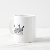 Teamwork maakt de stream werk, Dragon Boat Racing Koffiemok (Voorkant links)