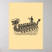 Teamwork maakt de stream werk, Dragon Boat Racing Poster (Voorkant)