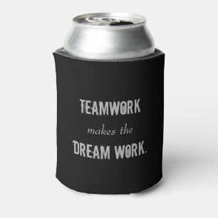Teamwork maakt het droomwerk blikjeskoeler