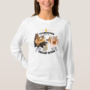 Teamwork maakt het droomwerk een lange hoes t-shirt