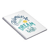 Teamwork maakt het droomwerk notitieboek (Rechterzijde)