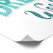 Teamwork maakt het droomwerk poster (Hoek)