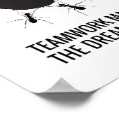 Teamwork maakt het droomwerk poster (Hoek)