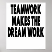 Teamwork maakt het droomwerk poster (Voorkant)