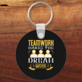 Teamwork maakt het droomwerk sleutelhanger (Voorkant)