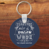 Teamwork maakt het droomwerk sleutelhanger (Voorkant)