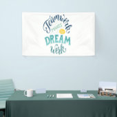Teamwork maakt het droomwerk spandoek (Beurs)