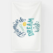 Teamwork maakt het droomwerk spandoek (Verticaal)