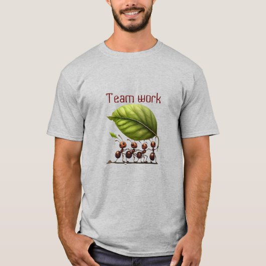 Teamwork maakt het droomwerk t-shirt (Voorkant)