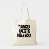 Teamwork maakt het droomwerk tote bag (Voorkant)