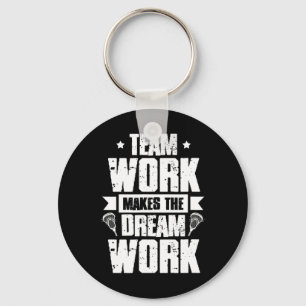 Teamwork maakt het droomwerk van Lacrosse Team Lax Sleutelhanger