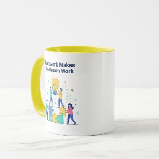 Teamwork Makes the Dream Work Mug Mok (Voorkant links)