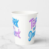 Teamwork makes the Dream Work Papieren Bekers (Rechts)