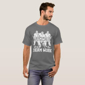 Teamwork Makes the Dream Work Sportspeler Ijs vr T-shirt (Voorkant volledig)