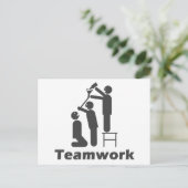 Teamwork - Motivatie koopwaar Briefkaart (Staand voorkant)