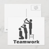 Teamwork - Motivatie koopwaar Briefkaart (Voorkant / Achterkant)