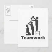 Teamwork - Motivatie koopwaar Briefkaart (Voorkant / Achterkant)