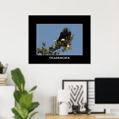 TEAMWORK Motivatie Photo Poster (Thuiskantoor)