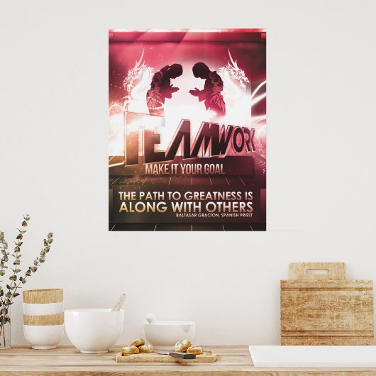 TEAMWORK - MOTIVATIE POSTER (Keuken)