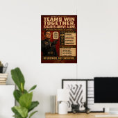 Teamwork Motivatie Poster | Roland K. Voss (Thuiskantoor)