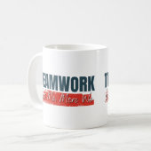 Teamwork Motiverend Personeel Zakelijk Cadeau Koffiemok (Voorkant links)
