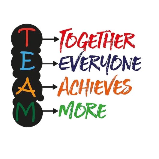 teamwork motiverende quote trui