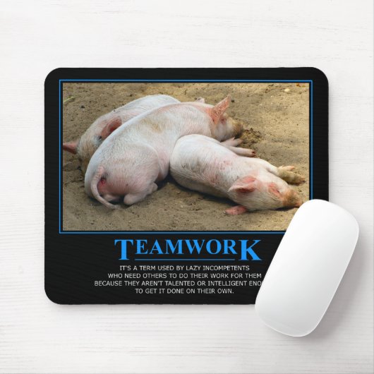 Teamwork mousepad muismat (Met muis)