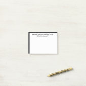 Teamwork - neem nooit alle schuld van Funny Quote Post-it® Notes (Op bureau)