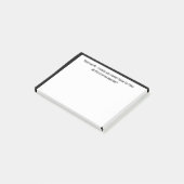 Teamwork - neem nooit alle schuld van Funny Quote Post-it® Notes (Schuin)