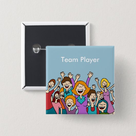Teamwork People Button (Voorkant /achterkant)