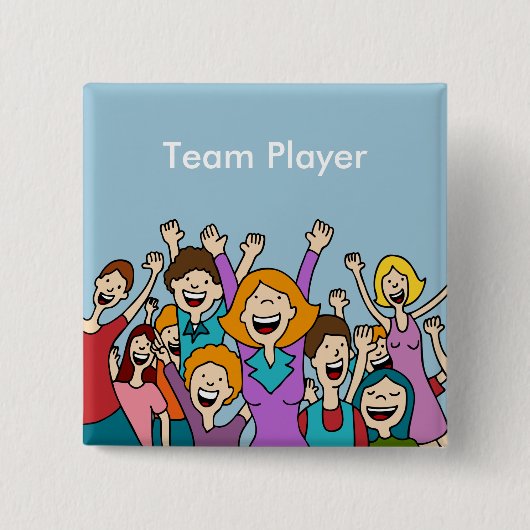 Teamwork People Button (Voorkant)