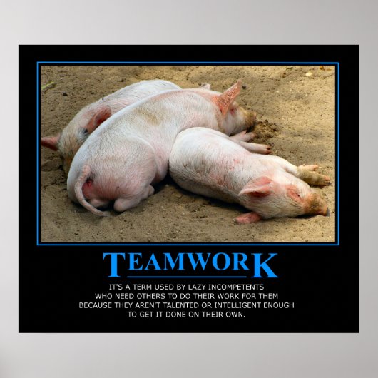 Teamwork poster (Voorkant)