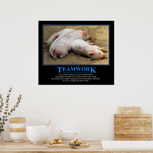 Teamwork poster (Keuken)