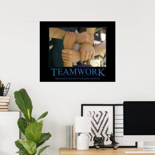 Teamwork Poster (Thuiskantoor)