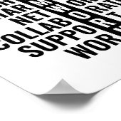 Teamwork Quote voor Kantoor en thuis | INSPIREREND Poster (Hoek)