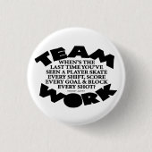 TEAMWORK RONDE BUTTON 3,2 CM (Voorkant)