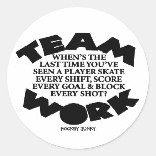 TEAMWORK RONDE STICKER