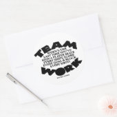 TEAMWORK RONDE STICKER (Envelop)
