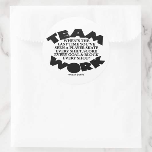 TEAMWORK RONDE STICKER (Tas)