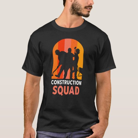 Teamwork site bouwvakwerker t-shirt (Voorkant)