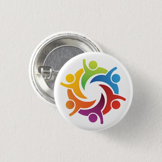 Teamwork - SRF Ronde Button 3,2 Cm (Voorkant /achterkant)